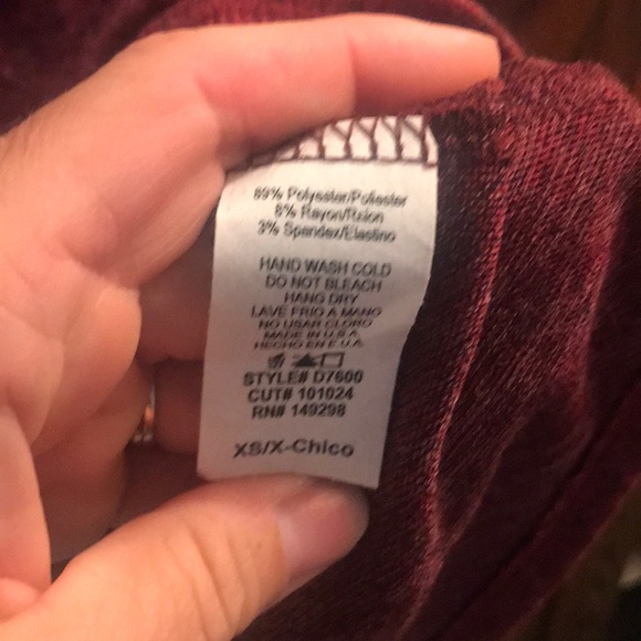 🌸4/$18 Charlotte Russe Dark Red Sweater Dress - Picture 5 of 5